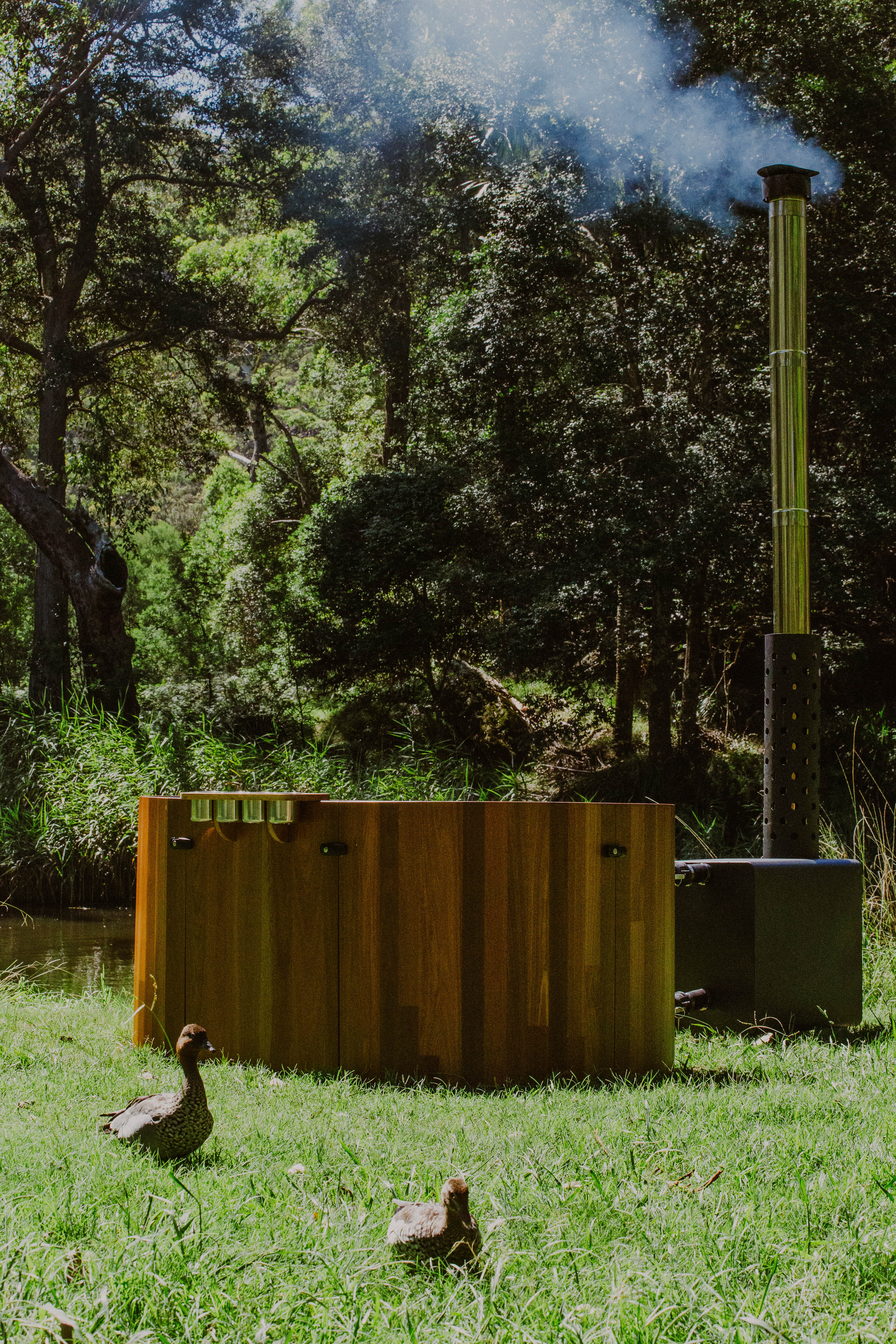 Portable Wood Fire Hot Tub and Ice Tub